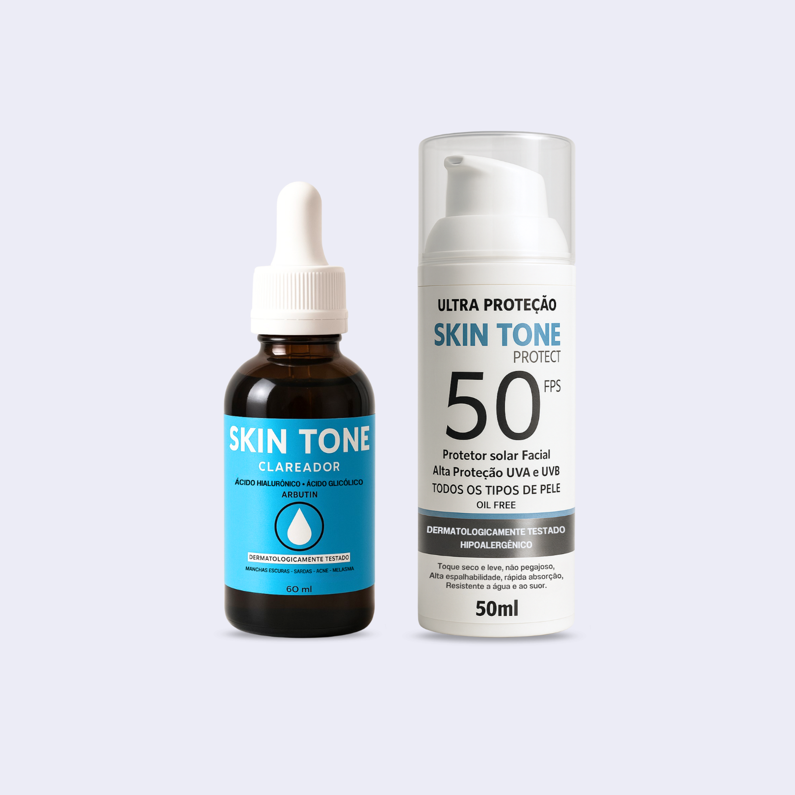 Kit Sérum clareador + Protetor Solar Skin Tone